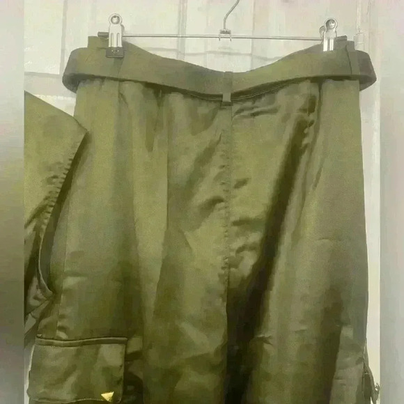 KAILER Sirene Satin Pant Set (Olive) NWT size S - Picture 9 of 15